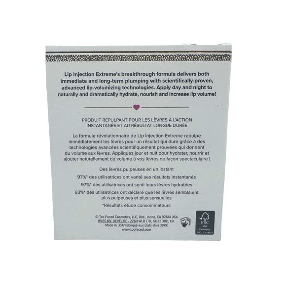 Too Faced Mini Lip Injection Extreme Instant & Long Term Lip Plumper 0.10 fl oz - Picture 3 of 3